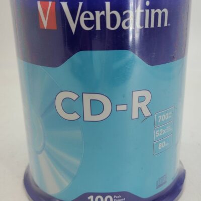 Verbatim 94554 700MB 52x CD-R Disc – Pack of 100