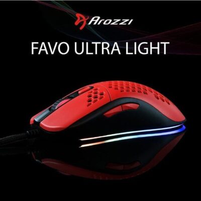 Arozzi Favo Ultra Light RGB Gaming Mouse Wired