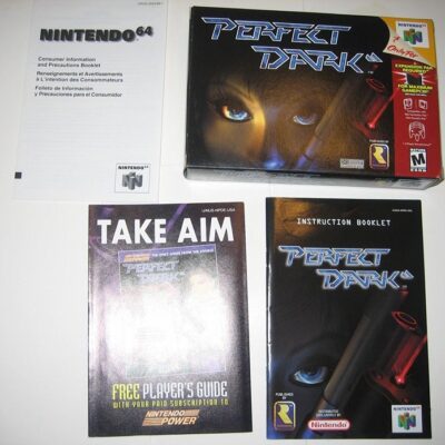 N64 Perfect Dark BOX and INSTRUCTIONS (NO GAME) Nintendo 64 Rare