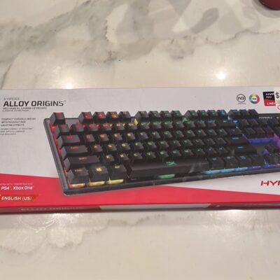 NEW HyperX Alloy Origins – Full Size RGB Mechanical Gaming Keyboard (Red Switch)