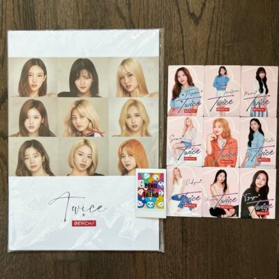 Rare Official Twice x Bench Calendar OT9 Photocards Set + Limited Photobook