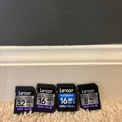 Lexar Memory Card lot of 4