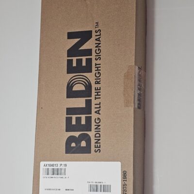 Belden AX104013 | Key Connect Patch Panel, Steel, Black, 24-Port, Cat 5e, 1U, P