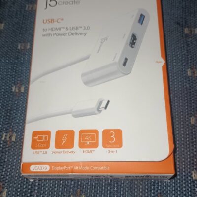 NEW J5 CREATE USB-C TO HDMI & USB 3.0 + WITH POWER DELIVERY