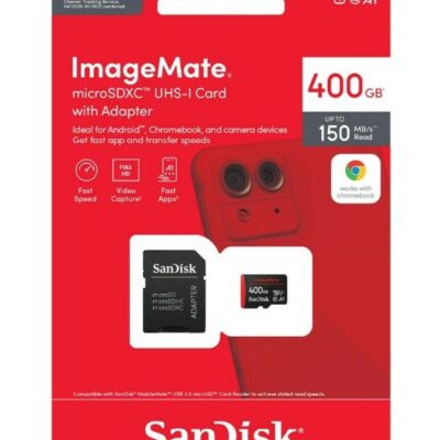 3 Pack – SanDisk 400GB ImageMate microSDXC UHS I Memory Card – Up to 150MB/s