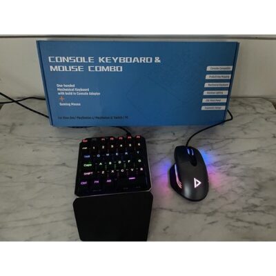 NEW GAMING One Handed Mechanical Console Keyboard & Mouse; XBOX/PS4/PC/NINTENDO