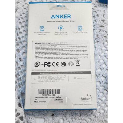 Lot of 5 Anker series 3 iPhone Charging Cables and wall Charger New Sealed $35