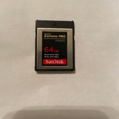 1 SanDisk extreme pro cfexpress 64gb card