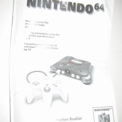 Nintendo 64 Instruction Booklet Manual
