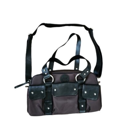 Jill-E Designs Brown Black Camera Bag With Shoulder Strap Polka Dot Colorway