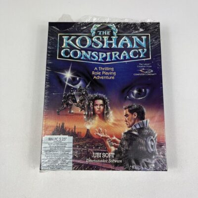 THE KOSHAN CONSPIRACY – Big Box Game IBM PC 5.25″ DISKS UBI SOFT NEW READ