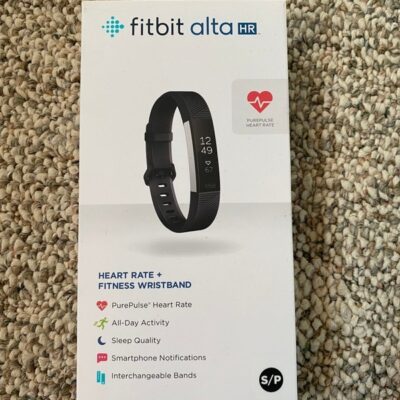 Fitbit Alta HR Fitness Tracker – Size Small, Slate Gray band