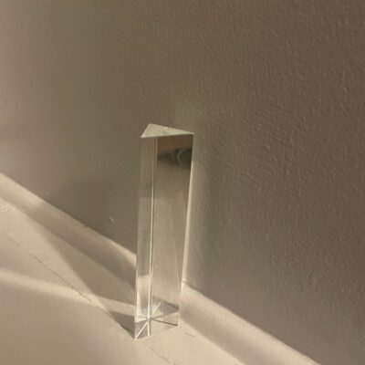 Triangular Crystal Glass Prism 6 inch