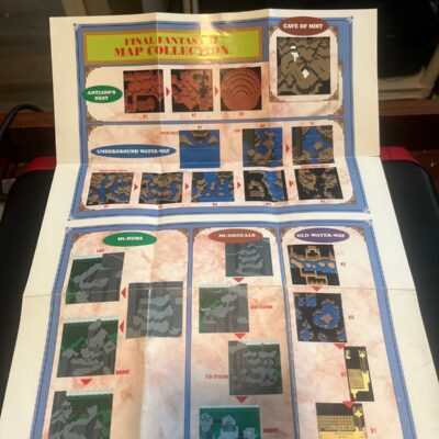 Final Fantasy II 2 ii Super Nintendo SNES Map Insert Poster Town Guide