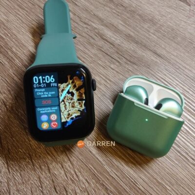 COMBO~Smart Watch Sports Tracker Bluetooth Call + Bluetooth 5.1 Earbuds Earphone