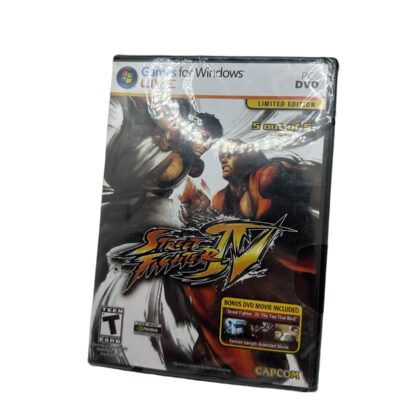 Street Fighter IV 4 Limited Edition W/ Bonus DVD Movie (PC DVD, 2009) Capcom USA