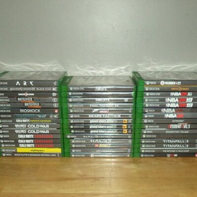*Empty Case* Microsoft XBOX One OEM Green Lot Of 44 Artwork Cases Replacement