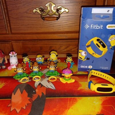 Lot of Minions toys & Fitbit