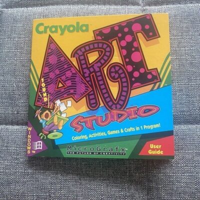 RARE Crayola Art Studio PC CD-ROM 1994 Coloring Activities Games MicroGrafx