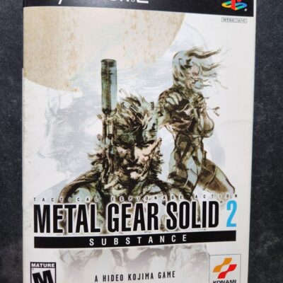 Original Cover Only for METAL GEAR SOLID 2 SUBSTANCE PlayStation 2/PS2