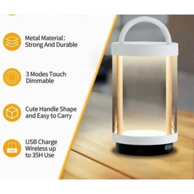 Inowel Outdoor\indoor LED Portable desktop table Lamp Modern Lantern USB Charge