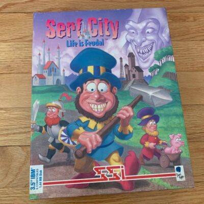 1994 Serf City life is feudal Very Rare PC floppy disk game