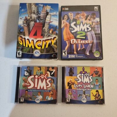 The Sims & SimCity 4 – Vintage Retro Windows Computer Game Collection