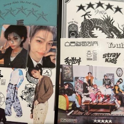 Skz Felix 5 Star Signed Postcard with ALL album inclusions
