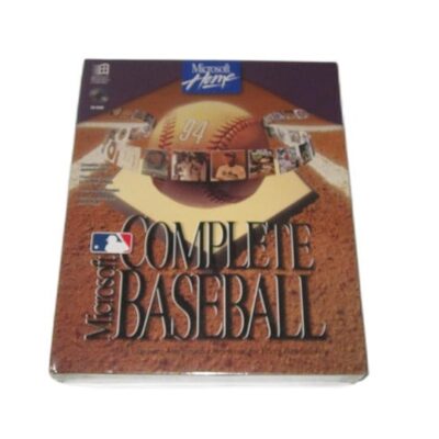 Sealed PC Game Microsoft Complete Baseball Vintage Big Box