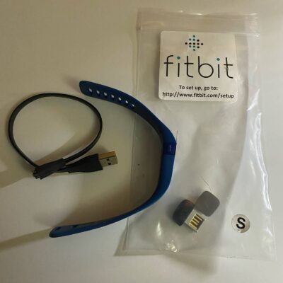 Fitbit Charge Silicone Fitness Tracker Blue Tone Rubber Smartwatch Working