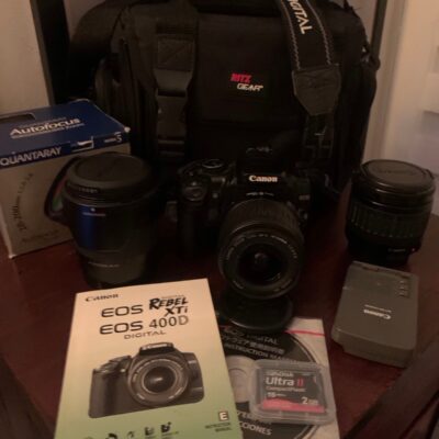 CANON EOS XTI /400D CAMERA /MULTIPLE LENSES AND MORE