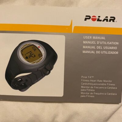 polar white fitness trackers watch