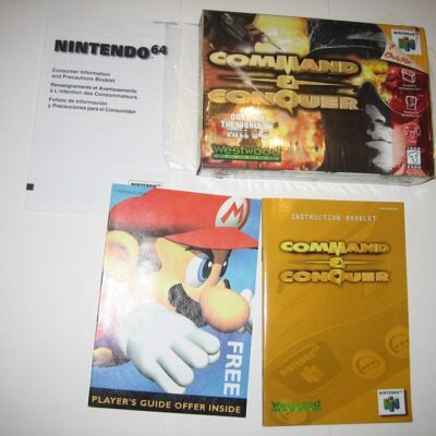 N64 Command & Conquer BOX and INSTRUCTIONS (NO GAME) Nintendo 64