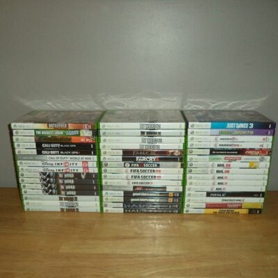 *Empty Case* XBOX 360 Lot Of 45 Green Purple Gray Artwork Cases Replacement
