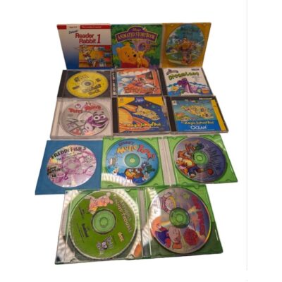 Assorted Lot Kids PC CDRom Games Magic School Bus Arthur Reading Rabbit Pooh x14